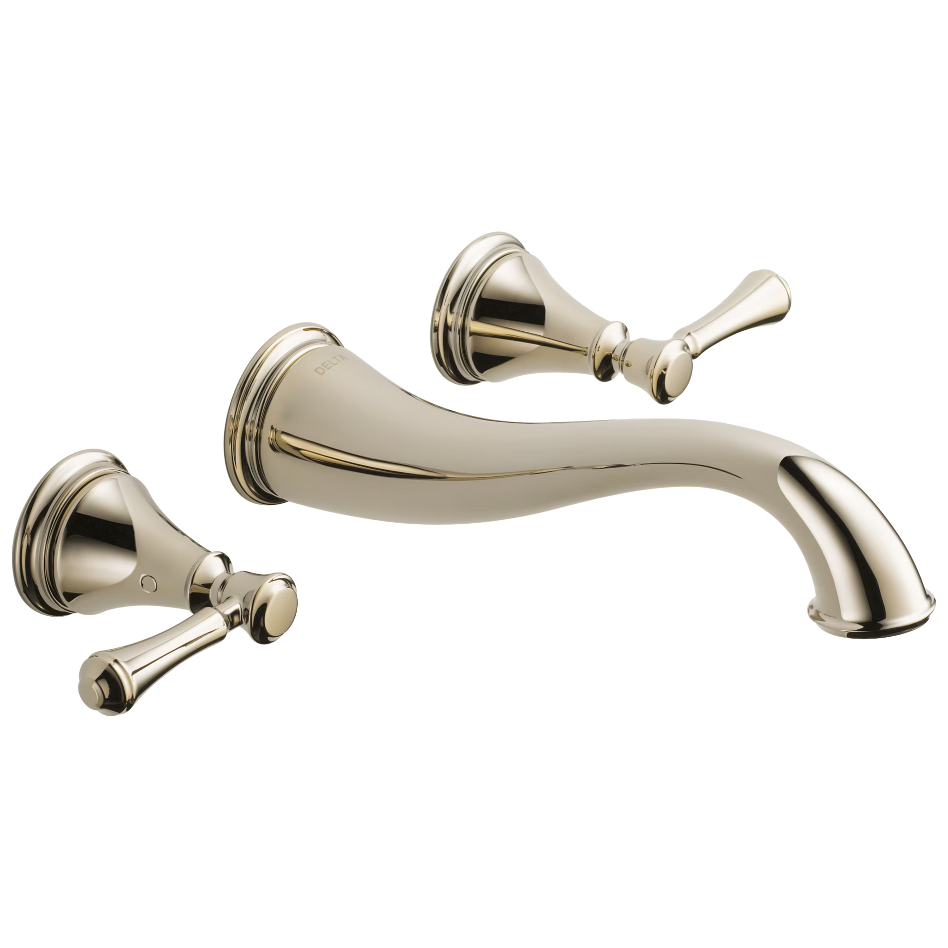 Delta Cassidy Two Handle Wall-Mount Bathroom Faucet Trim in Chrome (Valve Not Included) T3597LF-WL