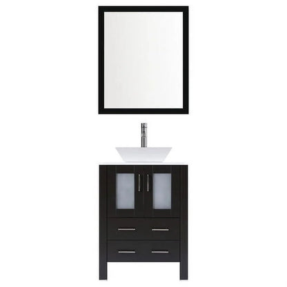 LessCare Modern 30'' Single Bathroom Vanity Set with Mirror