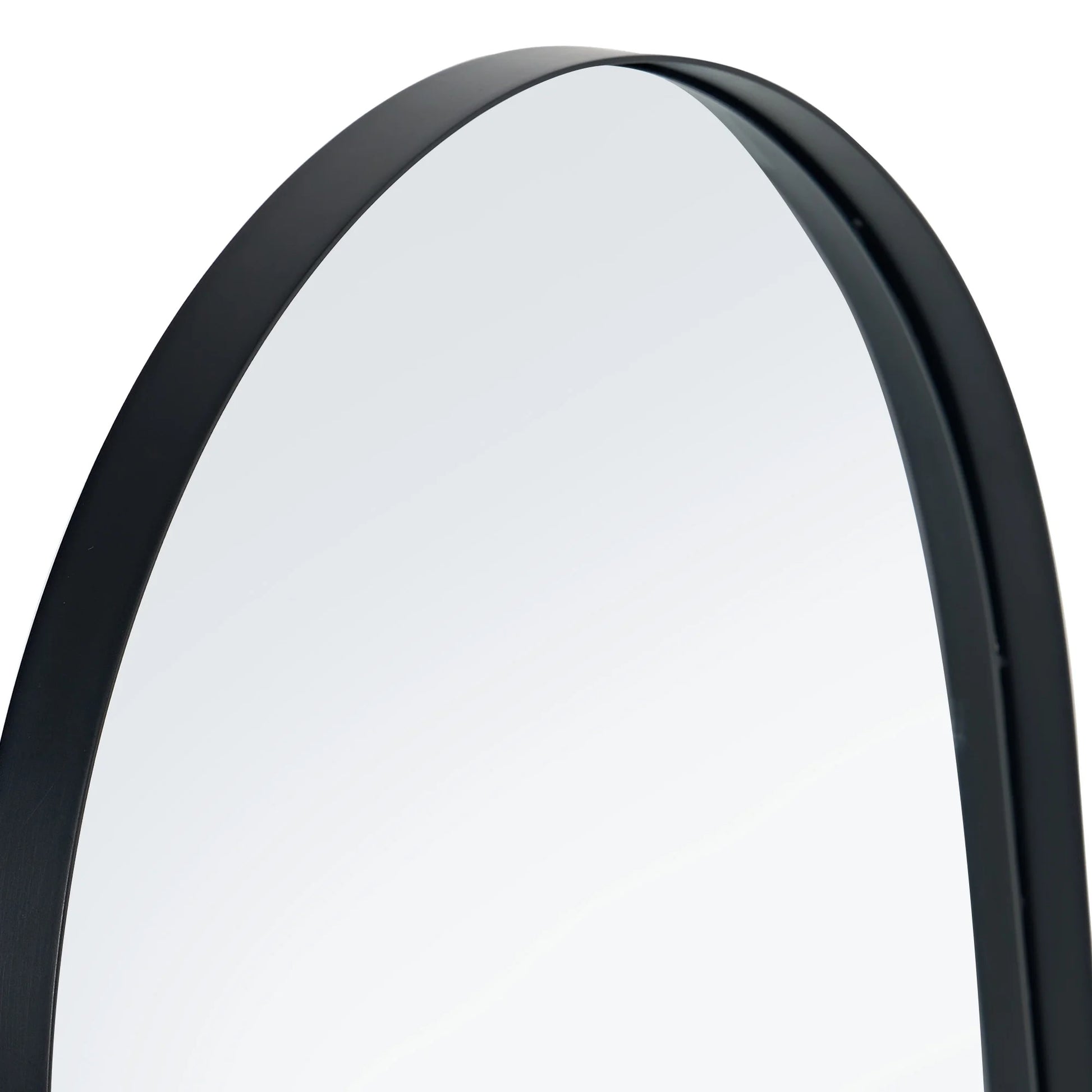 Soges Oval Bathroom Mirror Cabinet Medicine Cabinet Iron Frame with 2 Adjustable Shelves, Recess or Surface Mounted Installation, 34" x 20", Black