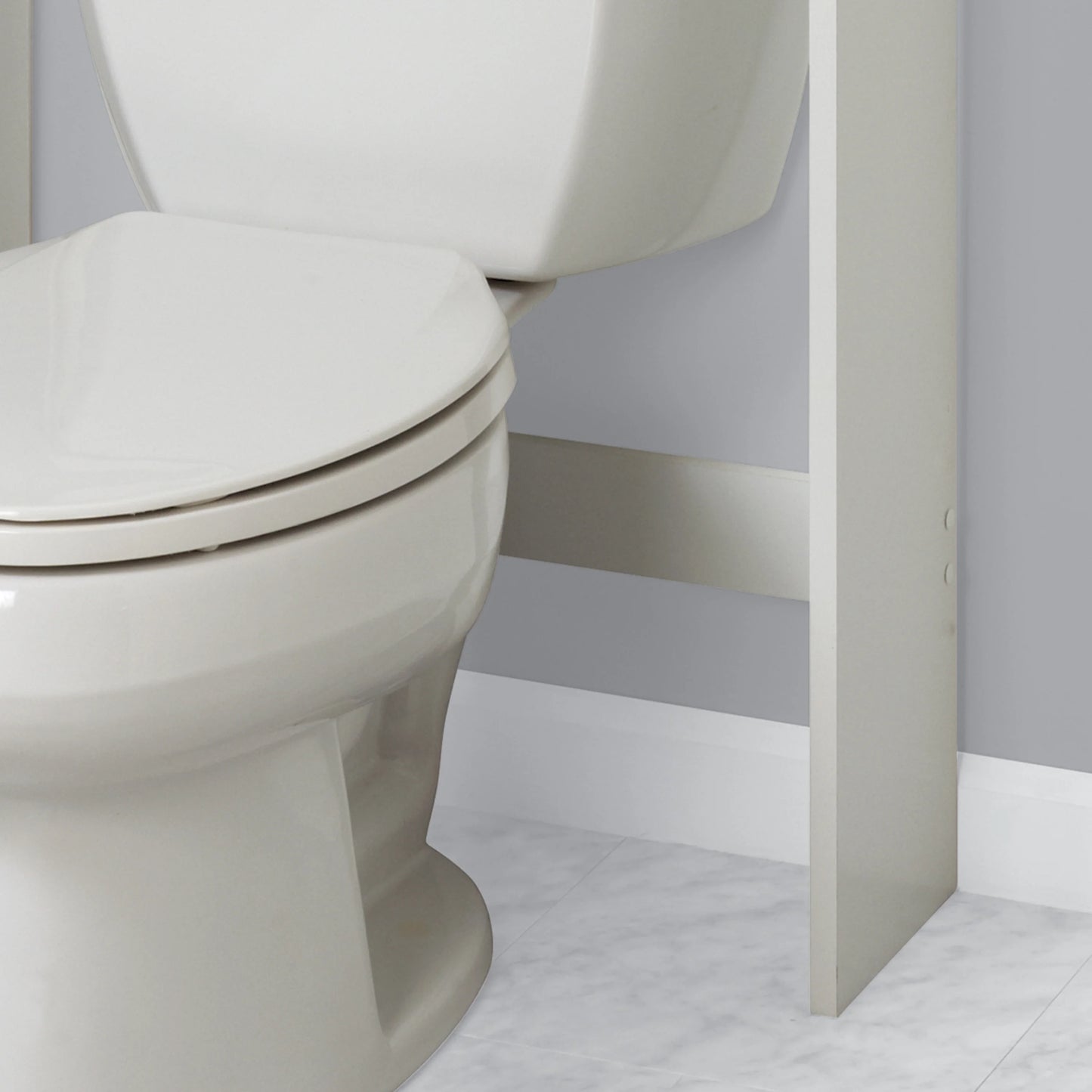 Zenna Home Cottage Collection over the Toilet Spacesaver, Bathroom Storage Shelves, White