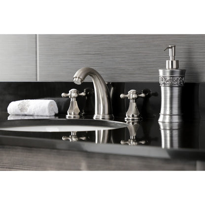 Kingston Brass KB4988BX Metropolitan Widespread Bathroom Faucet with Pop-Up Drain, Brushed Nickel