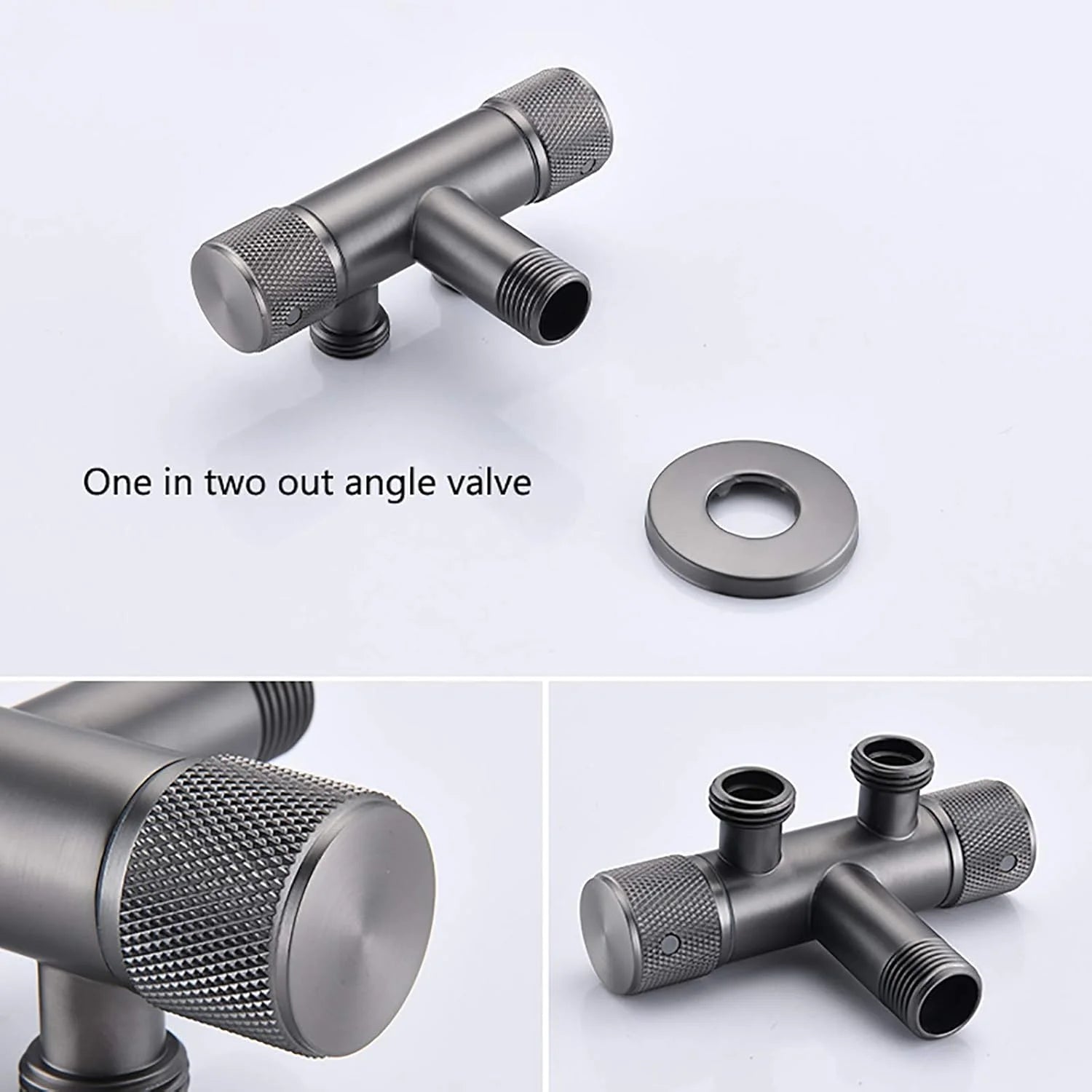 Handheld Bidet Sprayer for Toilet, Brass Portable Cloth Diaper Sprayer Set Single Cold Water Bathroom Bidet Sprayer Kit with PVC Shower Hose for Pet Bathing,Gray