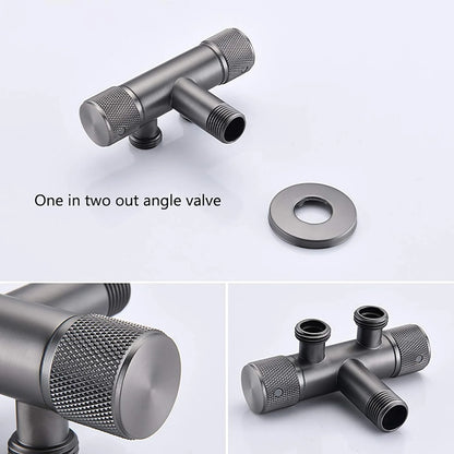 Handheld Bidet Sprayer for Toilet, Brass Portable Cloth Diaper Sprayer Set Single Cold Water Bathroom Bidet Sprayer Kit with PVC Shower Hose for Pet Bathing,Gray