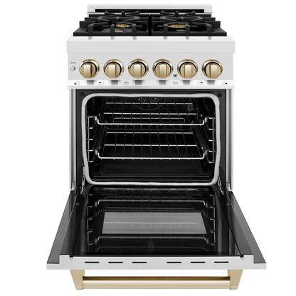 ZLINE KITCHEN AND BATH RAZ24CB professional gas range