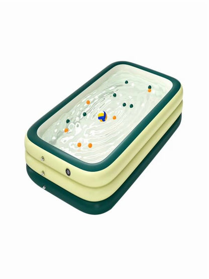 Family Inflatable Swimming Pool, Inflatable Pool for Baby, Kiddie, Kids, Adult, Outdoor, Garden, Backyard, Summer Water Party Inflatable Bathtub for Indoor or Outdoor