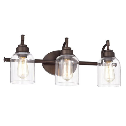 CHLOE Adair Transitional 4 Light Oil Rubbed Bronze Bath Vanity Fixture 30" Wide