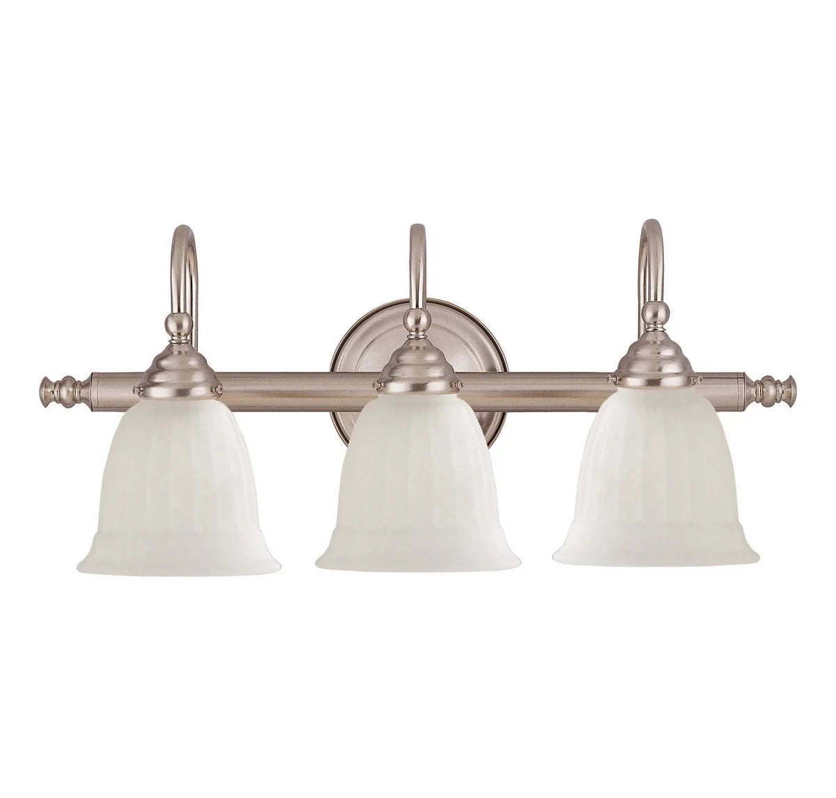 Brunswick 3-Light Bathroom Vanity Light in Chrome