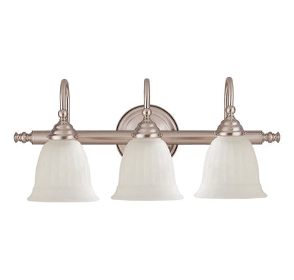 Brunswick 3-Light Bathroom Vanity Light in Chrome