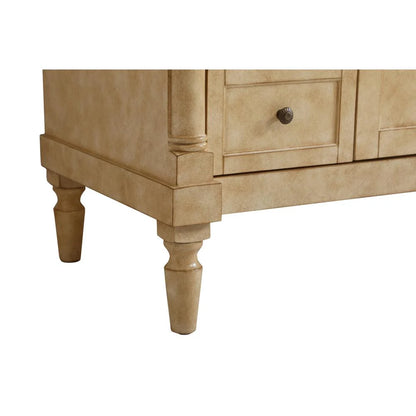 Elegant Kitchen and Bath 48 inch Single Bathroom vanity in Antique Beige