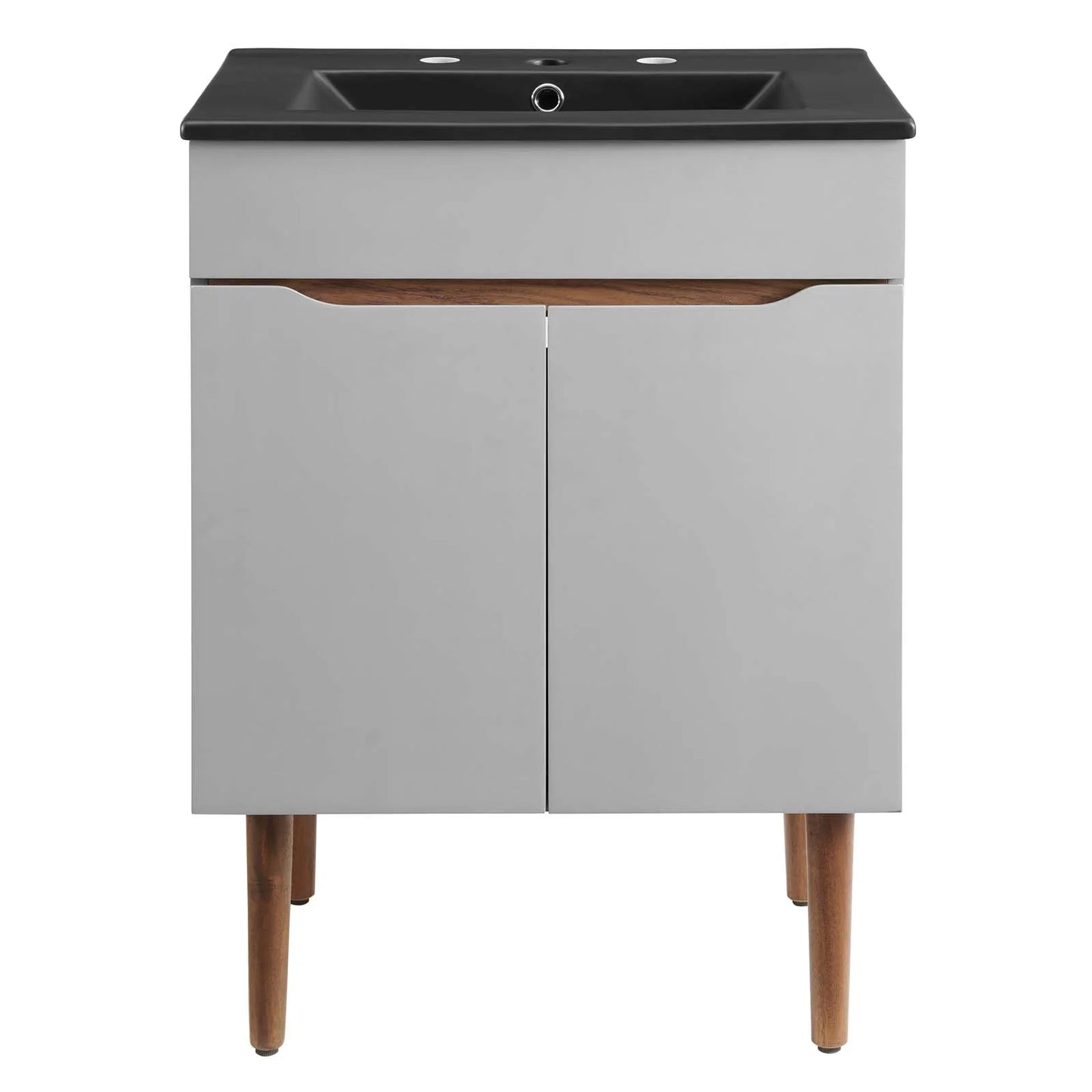 Modway Harvest 24" Bathroom Vanity in Gray Black