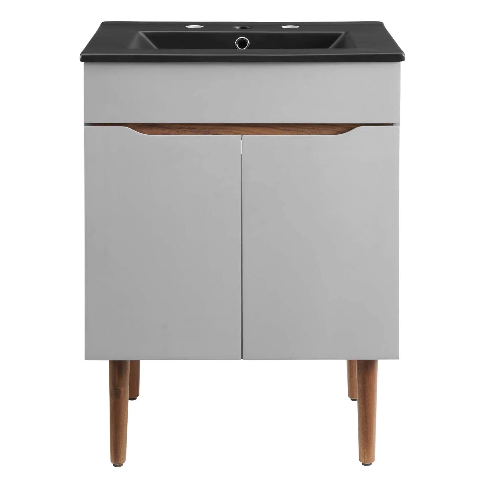 Modway Harvest 24" Bathroom Vanity in Gray Black