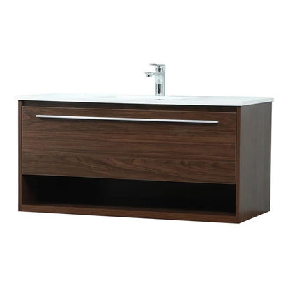 Elegant Kitchen and Bath 40 Inch Single Bathroom Vanity In Blue