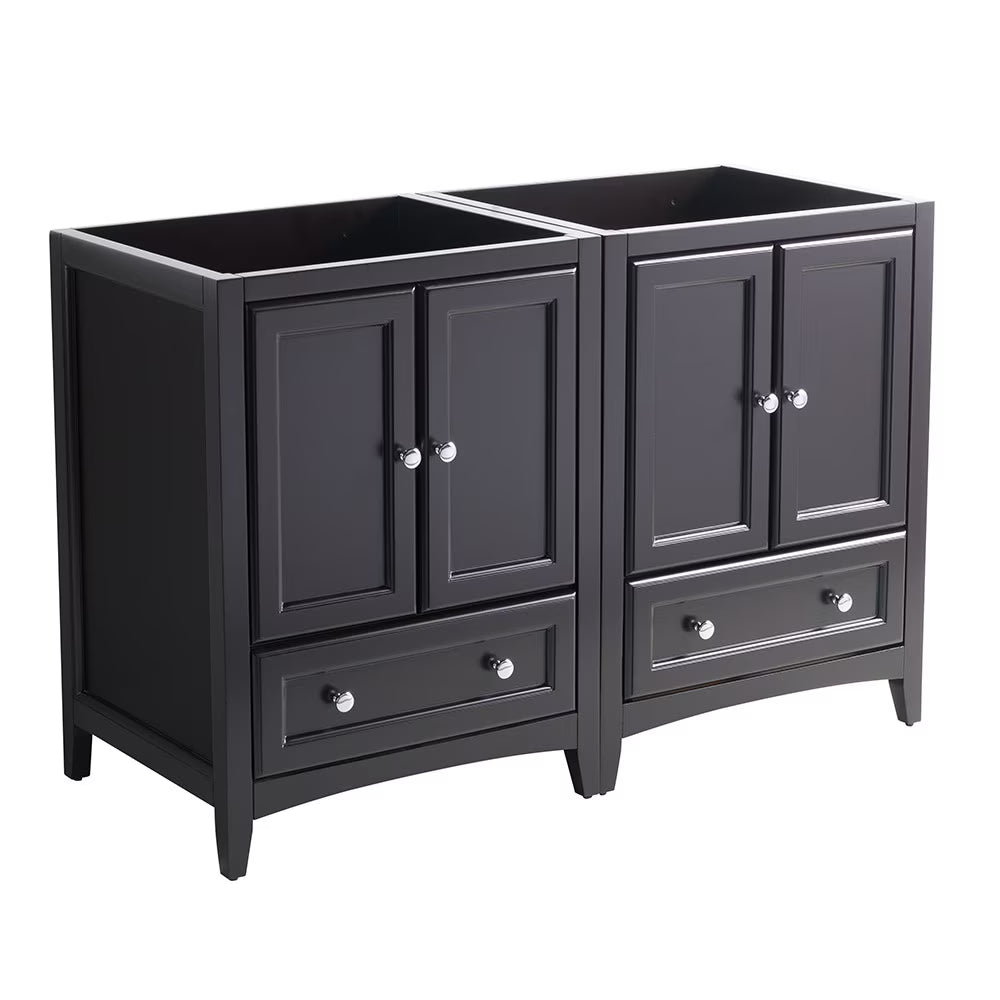 Fresca Oxford 48" Antique White Traditional Double Sink Bathroom Cabinets