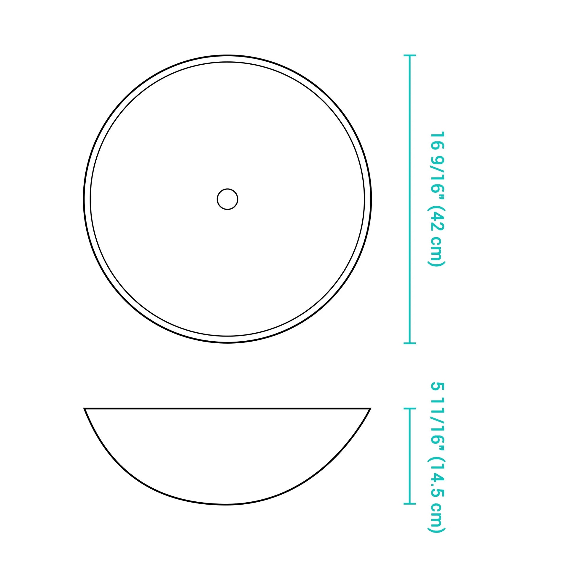Aquaterior Tempered Glass Round Vessel Sink Artistic Marbling Pattern Above Counter Bathroom Lavatory Vanity Bowl Basin