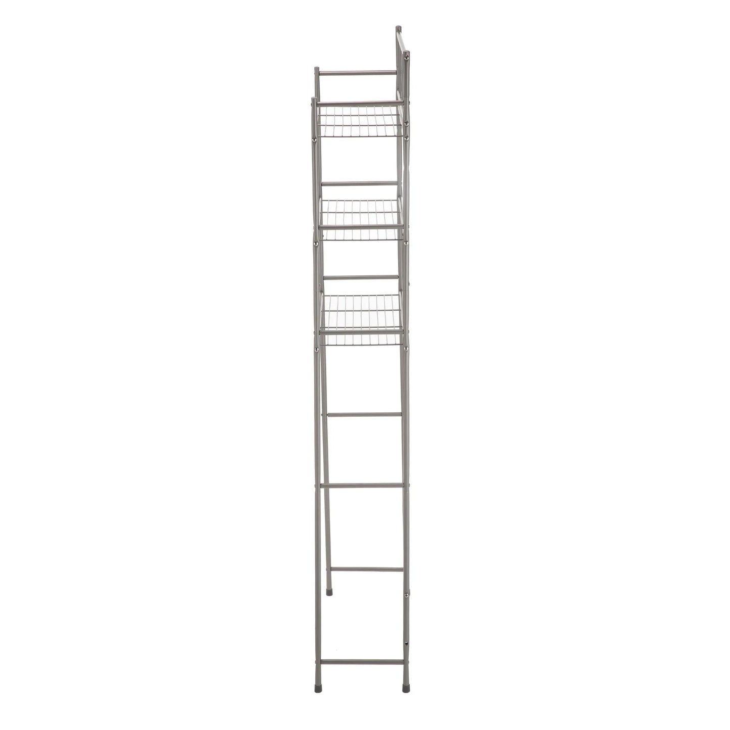 Mainstays 4 Piece Steel Satin Nickel Bath Shelves Set 15 lb Capacity per Shelf for Adult - Teen Ages