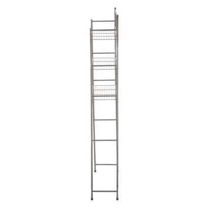 Mainstays 4 Piece Steel Satin Nickel Bath Shelves Set 15 lb Capacity per Shelf for Adult - Teen Ages