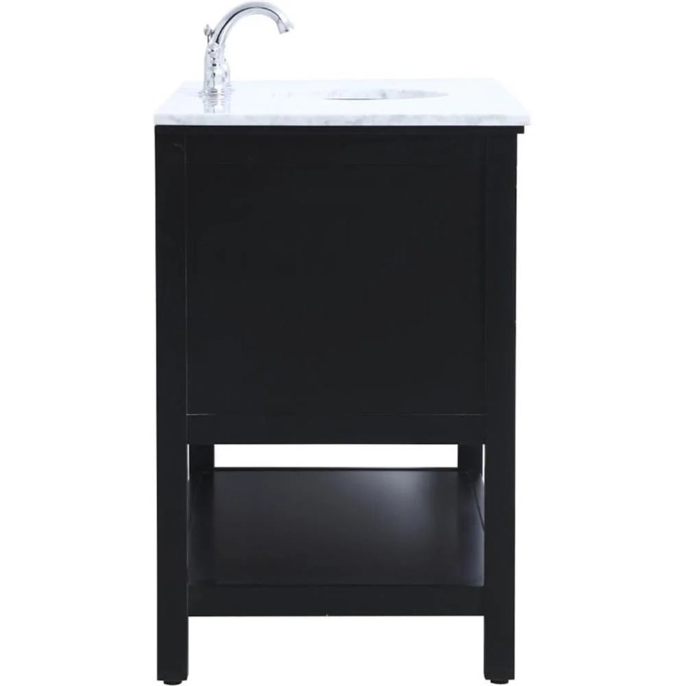 48 in. single bathroom vanity set in Black