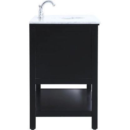 48 in. single bathroom vanity set in Black