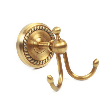 Fichiouy 7Pcs Bathroom Towel Holder Set Vintage Gold Wall Mount Towel Bar Rack Holder