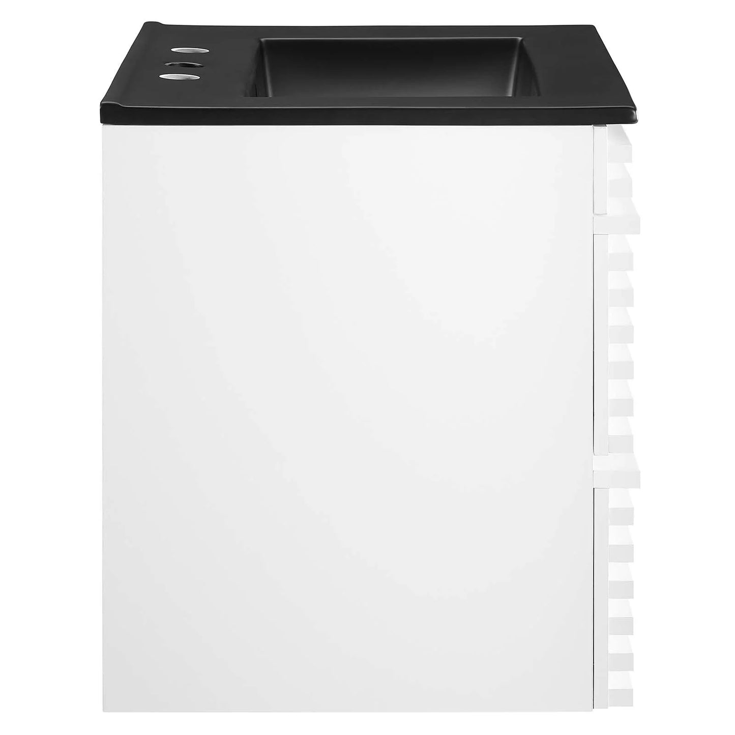 Modway Render 24" MDF Wood Wall-Mount Bathroom Vanity in Oak/Black