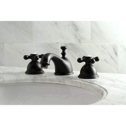 Kingston Brass KS3967AX 8 in. Widespread Bathroom Faucet, Brushed Brass