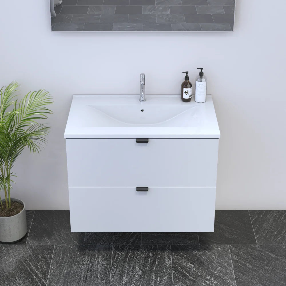Ines 2S 80 Floating Bathroom Vanity (32" Width)
