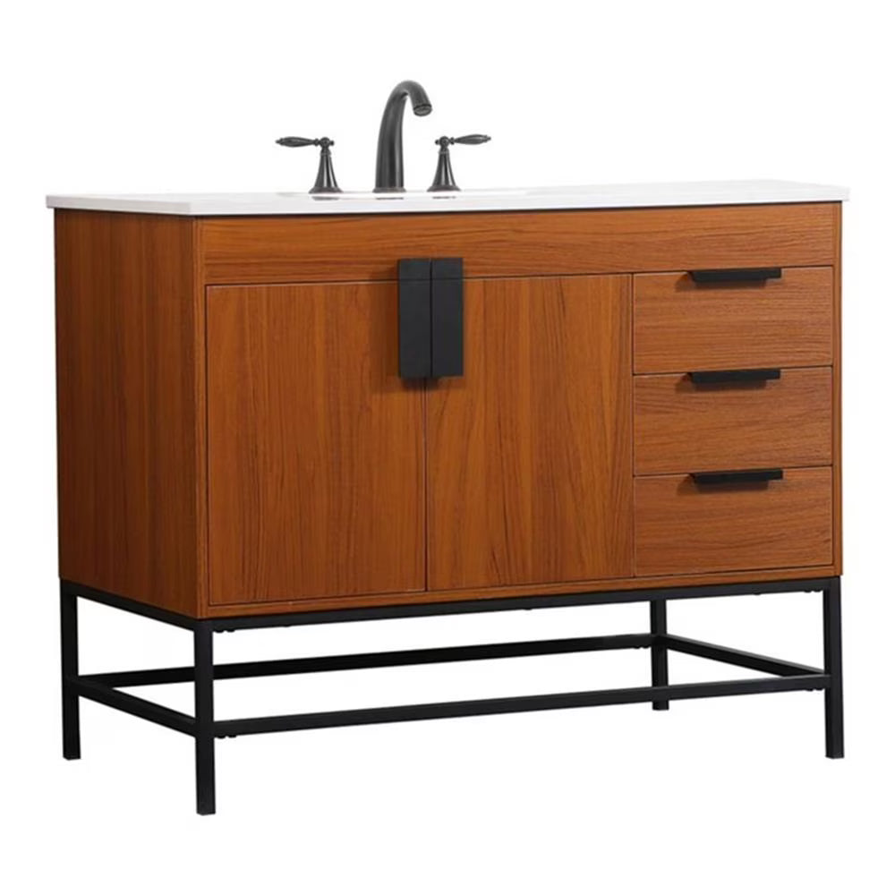 Elegant Kitchen and Bath 42 Inch Single Bathroom Vanity In Green