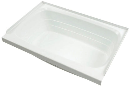 Lippert 209648 Sinks Better Bath 24" X 36" Rv Bath Tub Center Drain White