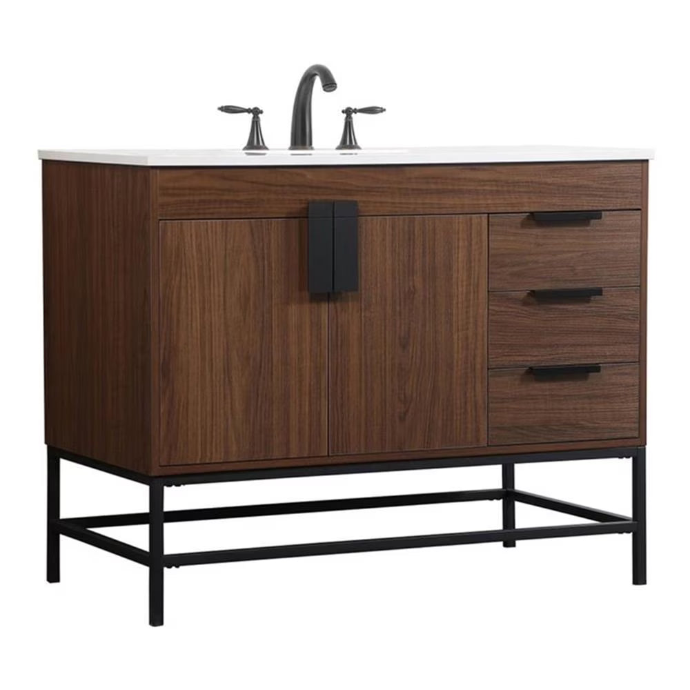 Elegant Kitchen and Bath 42 Inch Single Bathroom Vanity In Green