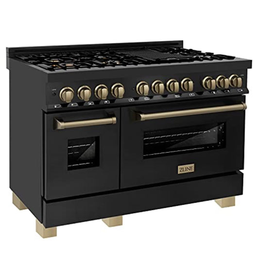 ZLINE KITCHEN AND BATH RABZ48CB professional gas range