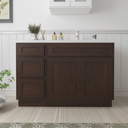 45 in. W x 21 in. D x 32.5 in. H Bath Vanity Cabinet without Top in Gray
