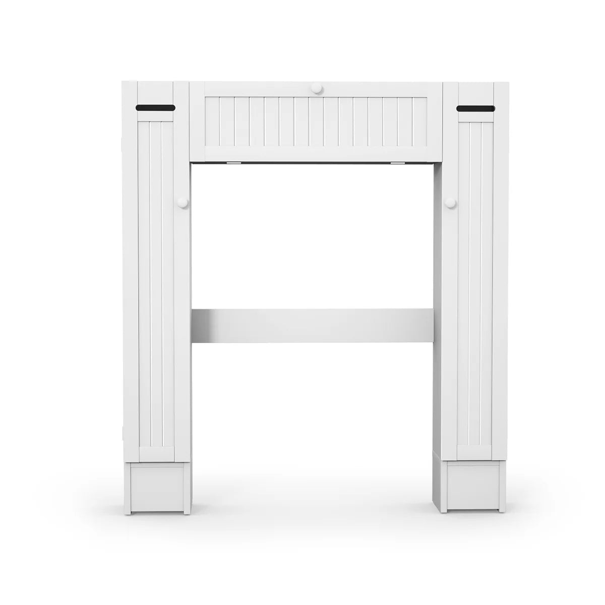 Topbuy Wooden Cabinet Bathroom Spacesaver Over The Toilet Storage Cabinet w/ Drop Door White