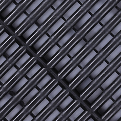 0.71IN Thrick Garage Tiles Interlocking 15.8x15.8in 34PCS Large Drainage Tiles Flooring Cover for Pool Shower Bathroom Deck Patio Outdoor, Black