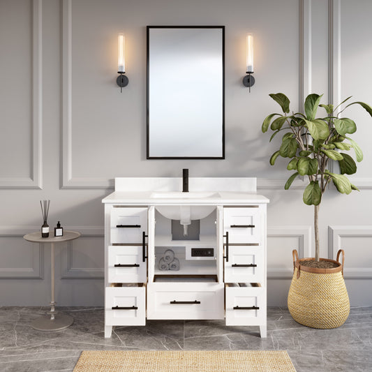 Hudson White Bath Vanity by Studio Bathe