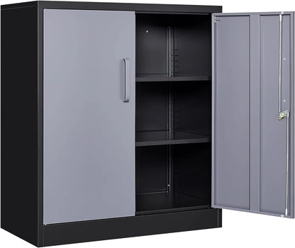 SISESOL Storage Cabinet Metal Display Cabinet with Glass Doors, 71in H x 31.5in W x 15.7in D, White, Kitchen Pantry Cabinet for Home Office, Bathroom, Bedroom, Living Room