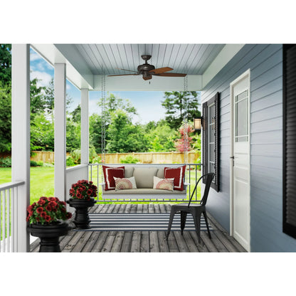 Hunter - Newsome Indoor/Outdoor Ceiling Fan, 52-inch, Premier Bronze, Traditional-style, 3-speed WhisperWind Motor, 53323, for porches, patios, sunrooms, bathrooms