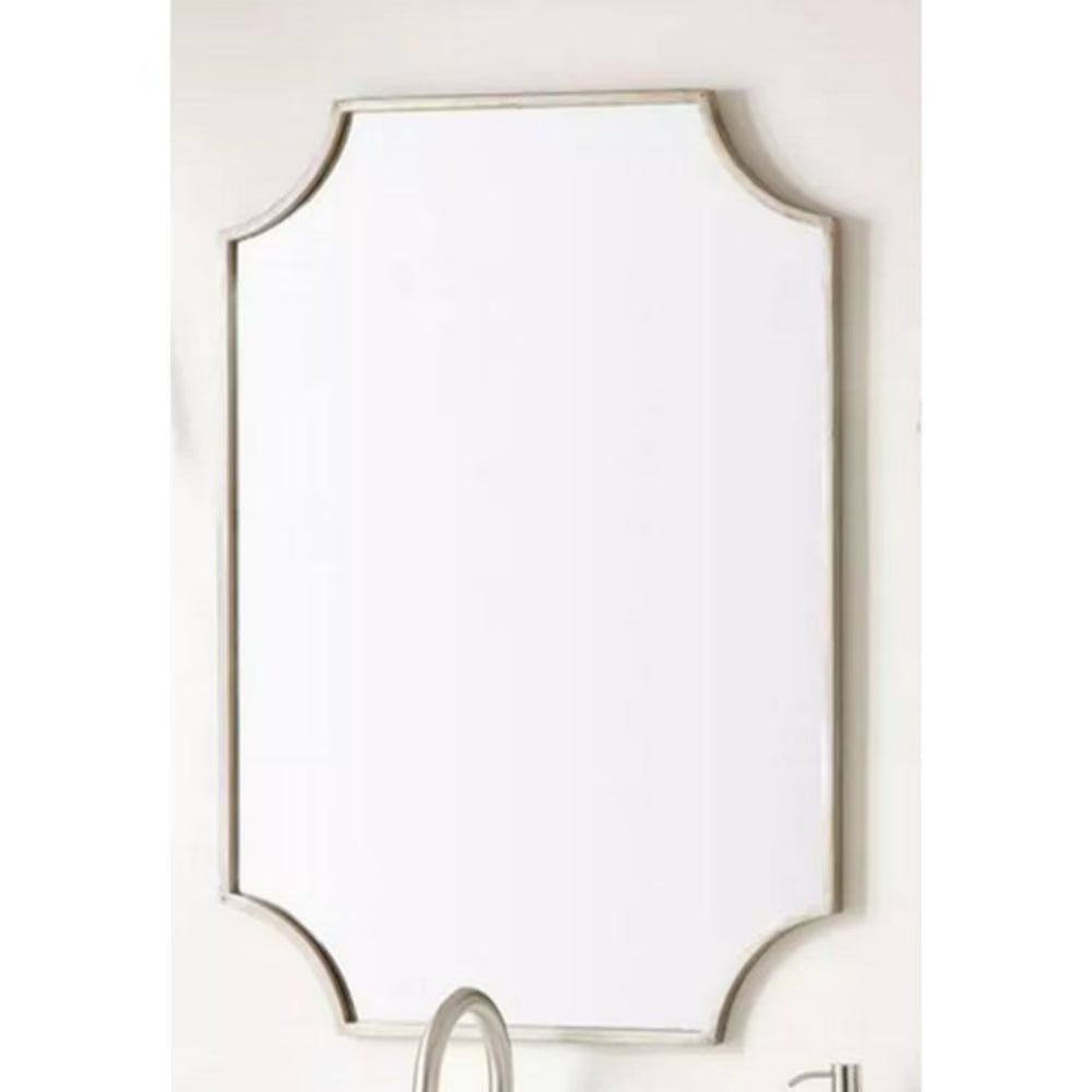 34" x 24.25" x 1" Wall Bathroom Vanity Mirror -IRON, MIRROR & ACRYLIC BACK- Gold Leaf -GL