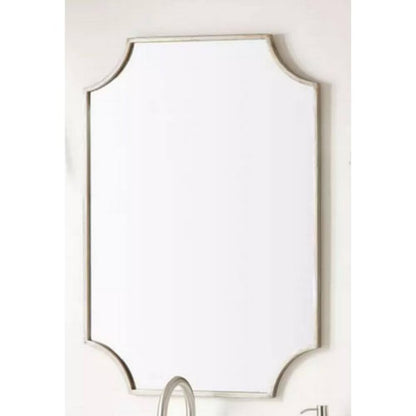 34" x 24.25" x 1" Wall Bathroom Vanity Mirror -IRON, MIRROR & ACRYLIC BACK- Gold Leaf -GL