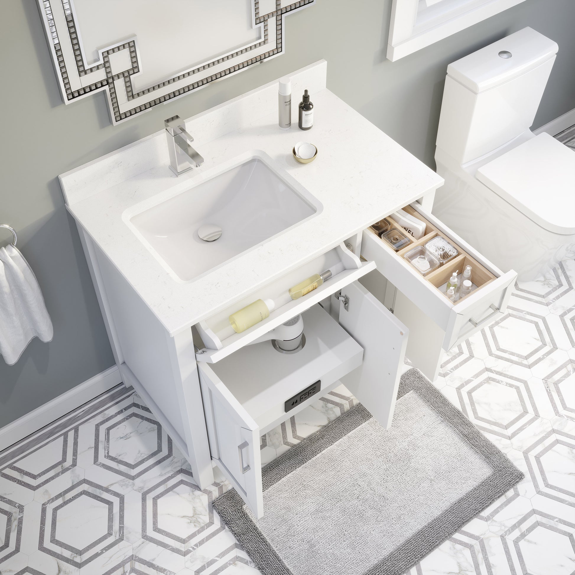 Thomson Bath Vanity by Studio Bathe in White
