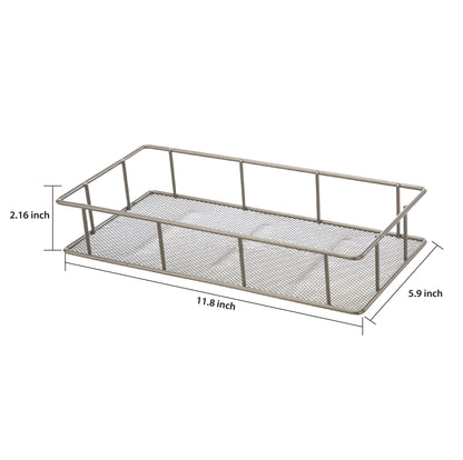 Mainstays 4 Piece Steel Satin Nickel Bath Shelves Set 15 lb Capacity per Shelf for Adult - Teen Ages