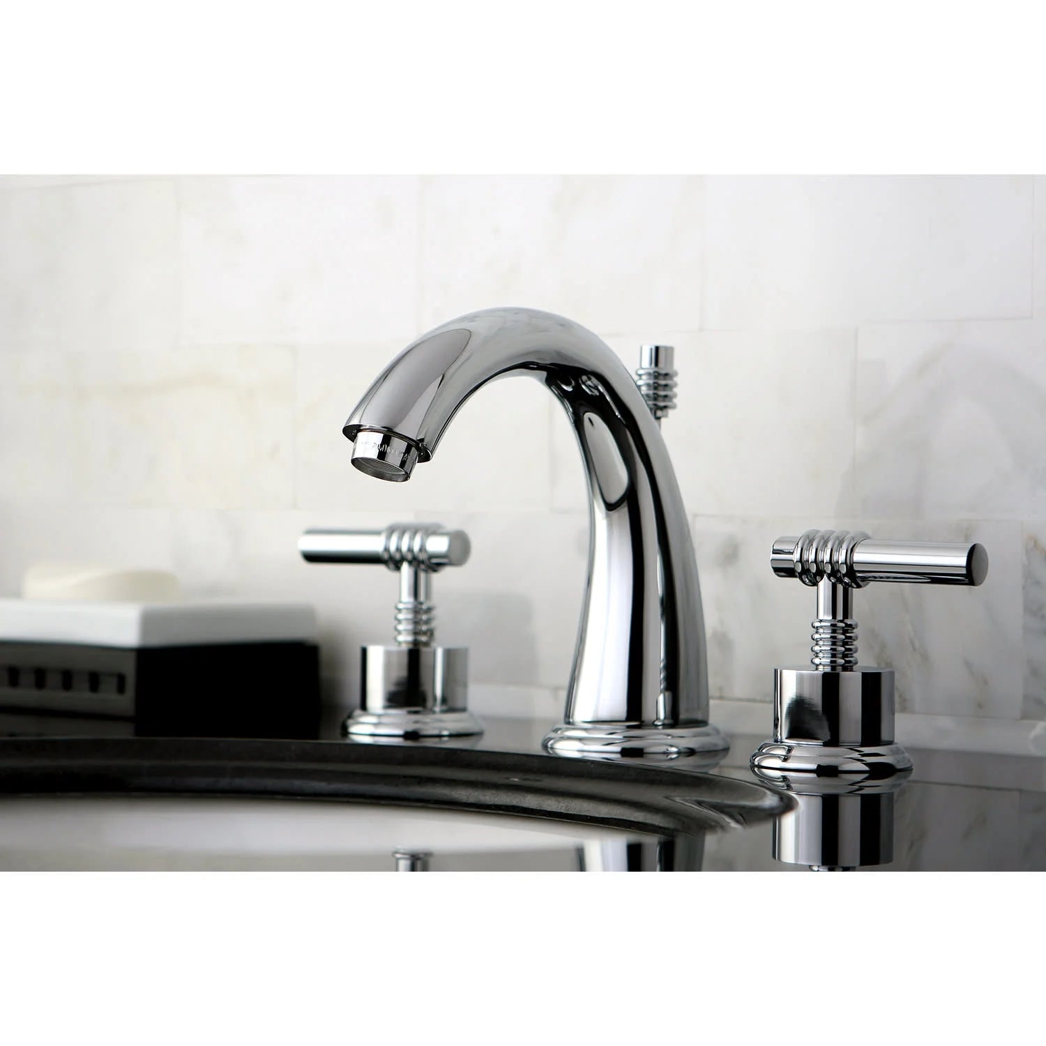 Kingston Brass KS2962ML Milano Widespread Bathroom Faucet, Polished Brass
