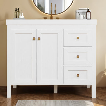Dextrus 36'' Modern Bathroom Vanity with Sink Combo, Freestanding Bathroom Storage Cabinet with Drawers & Doors, Black