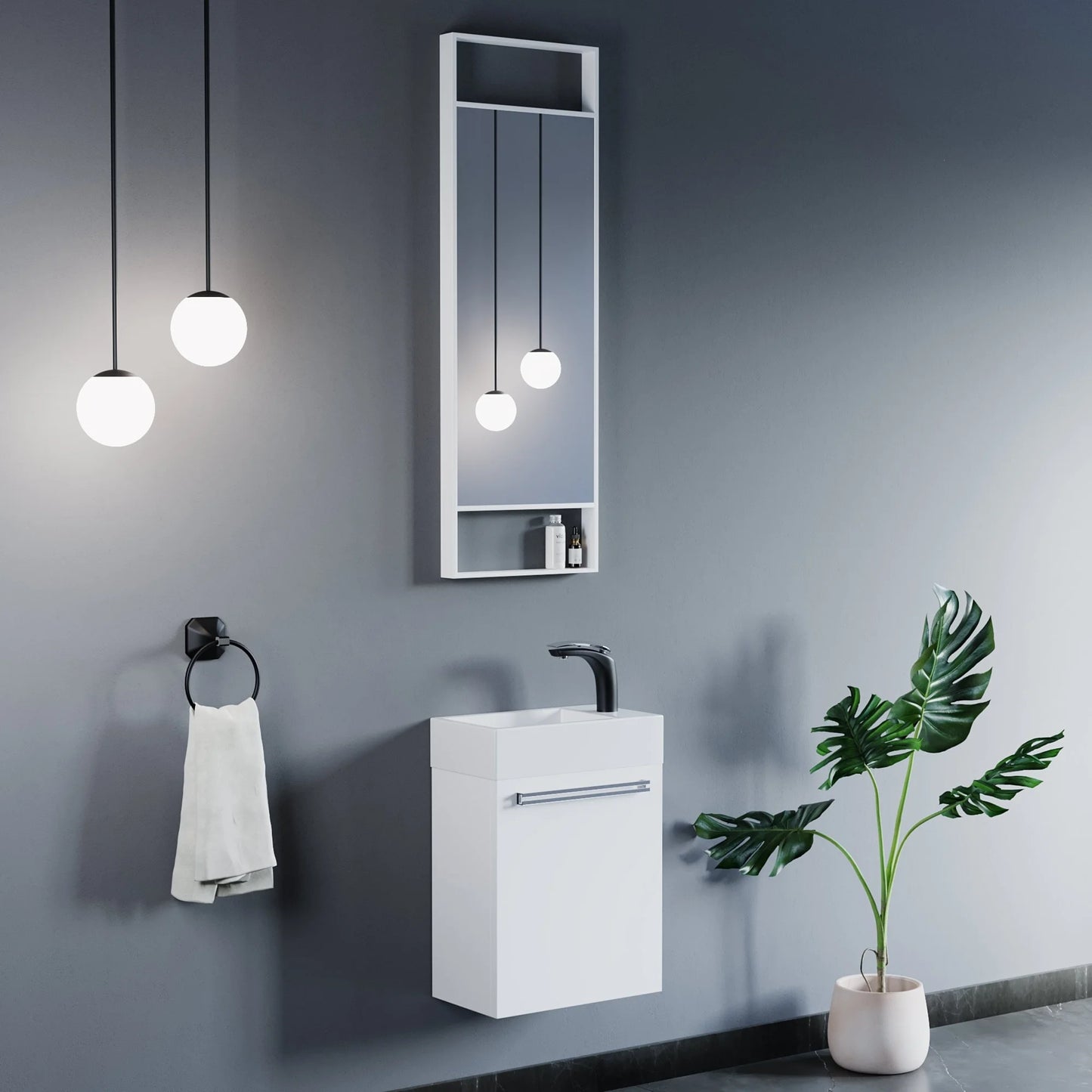 Dowell Harding 18" Single Bathroom Vanity Set Blue