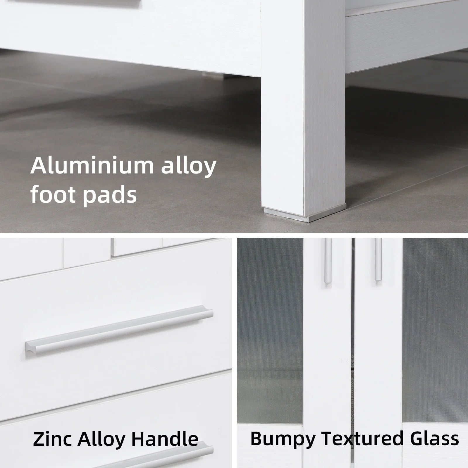 Eclife 24" Freestanding Single Bathroom Vanity with Vessel Sink, Manufactured Wood Vanity Top