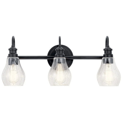 45392NI-Kichler Lighting-Greeier - 3 Light Bath Vanity Approved for Damp Locations - with Transitional inspirations - 10.25 inches tall by 23.75