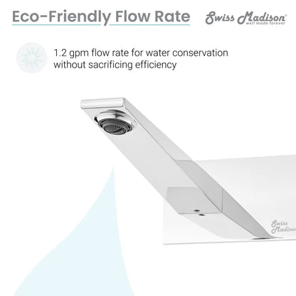 Voltaire Single-Handle, Wall-Mount, Bathroom Faucet in Chrome