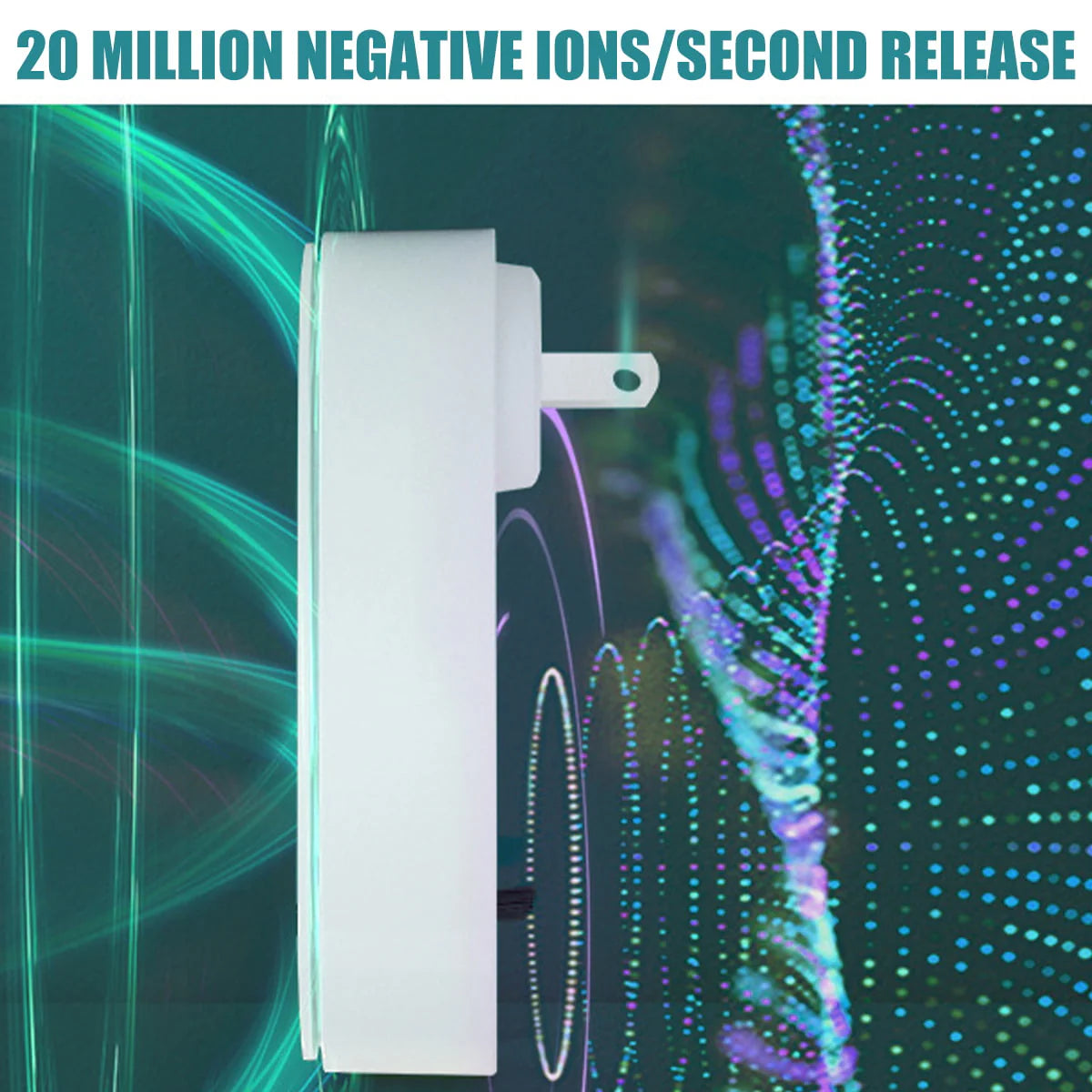 Harupink 2Pcs Portable Air Purifier, Plug-in Air Purifier Ionizer Dust Cleaner Cigarette Smoke Eliminator for Bedroom Kitchen Home Bathroom Toilet Deodorizer