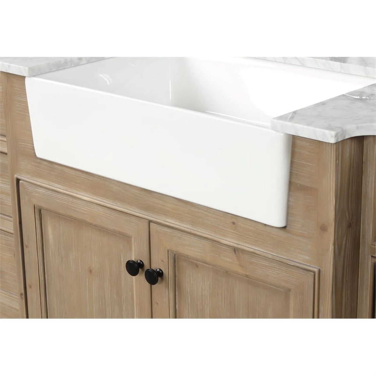 Ari Kitchen & Bath Kelly 60" Solid Wood Bathroom Vanity in Weathered Fir