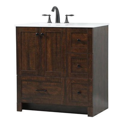 Elegant Kitchen and Bath 32 Inch Single Bathroom Vanity In Expresso