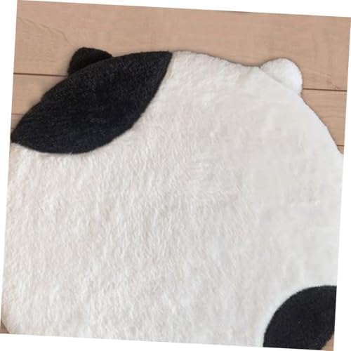 Cat Memory Foam Chair Cushion, Black and White Cat Design, Slow Rebound Seat Pad for Office, Dining, Gaming Chairs, Kitchen and Floor Use